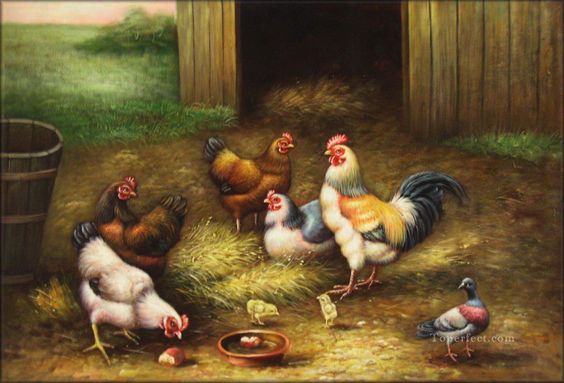 amb0010D13 animal fowl Oil Paintings